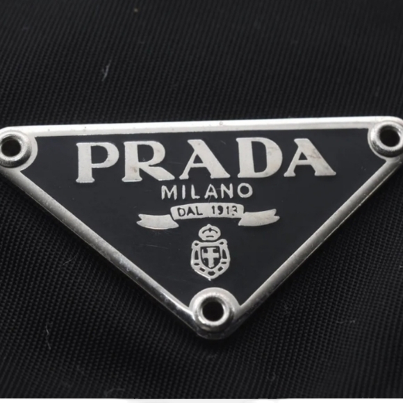 SOLD Prada Tessuto Black Nylon Small Messenger Bag Crossbody Bag Handbag - Picture 7 of 16